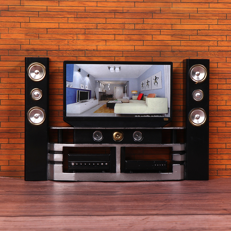 Audio House Music - 1/12 Dollhouse Mini TV Audio Ornament
