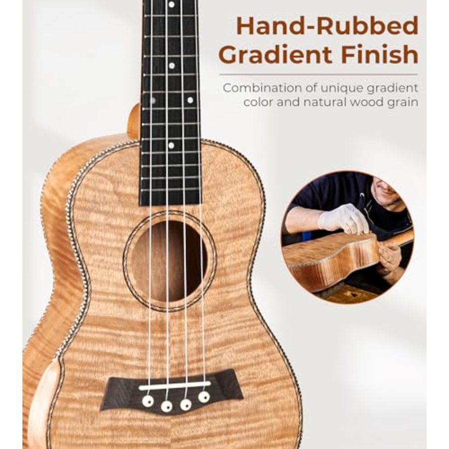 Concert Ukulele 23 inch Ukelel - đánh giá và giá Ukulele Beginner Kit