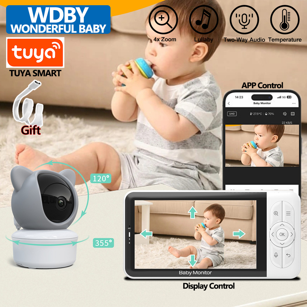 5 Inch Video Baby Monitor with - đánh giá và giá Zoom Audio Music