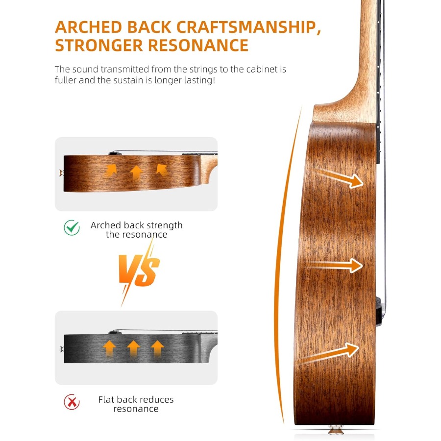 23 Inch Mahogany Concert Ukule - đánh giá và giá Ukulele Beginner Kit