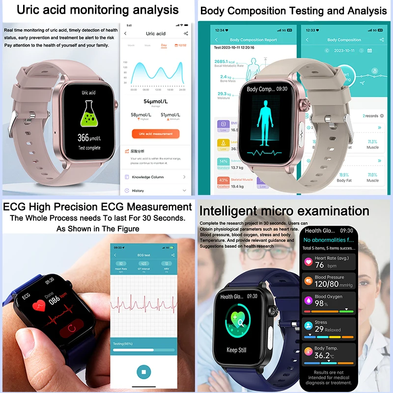 2025 New ECG+PPG Monitoring Sm - đánh giá và giá Audio Music Light