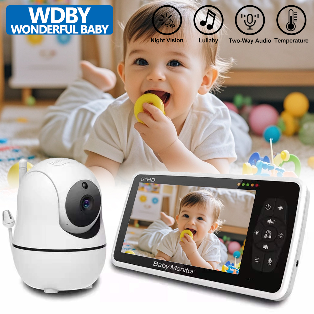 5 Inch Video Baby Monitor with - đánh giá và giá Zoom Audio Music