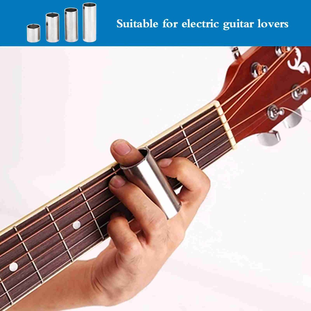4pcs Stainless Steel Guitar Sl - đánh giá và giá Guitar Slide Tube