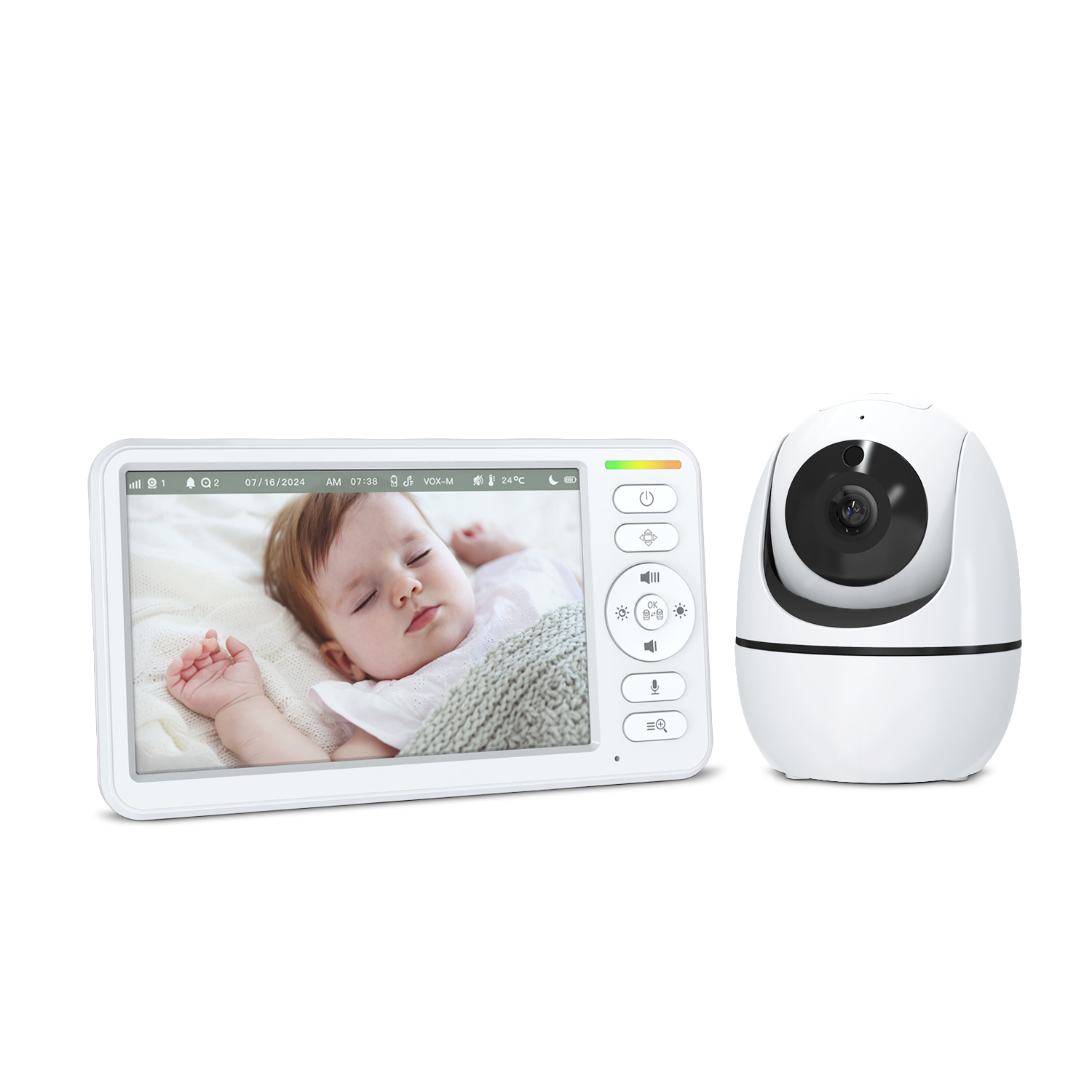 5 Inch Baby Monitor with PTZ C - đánh giá và giá Zoom Audio Music