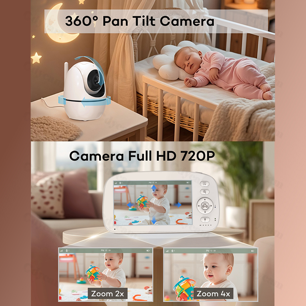VBABM Baby Monitor Camera Nigh - đánh giá và giá Zoom Audio Music