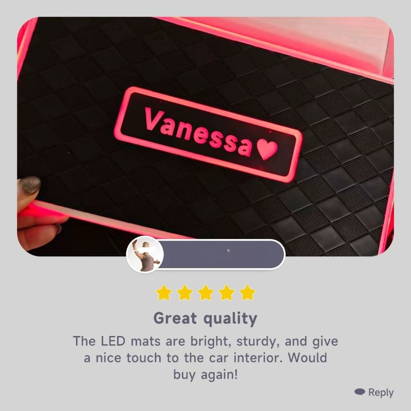 Universal Car LED Floor Mat Am - đánh giá và giá Audio Music Light