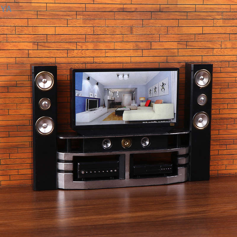 [L]1/12 Dollhouse Mini TV Audi - đánh giá và giá Audio House Music