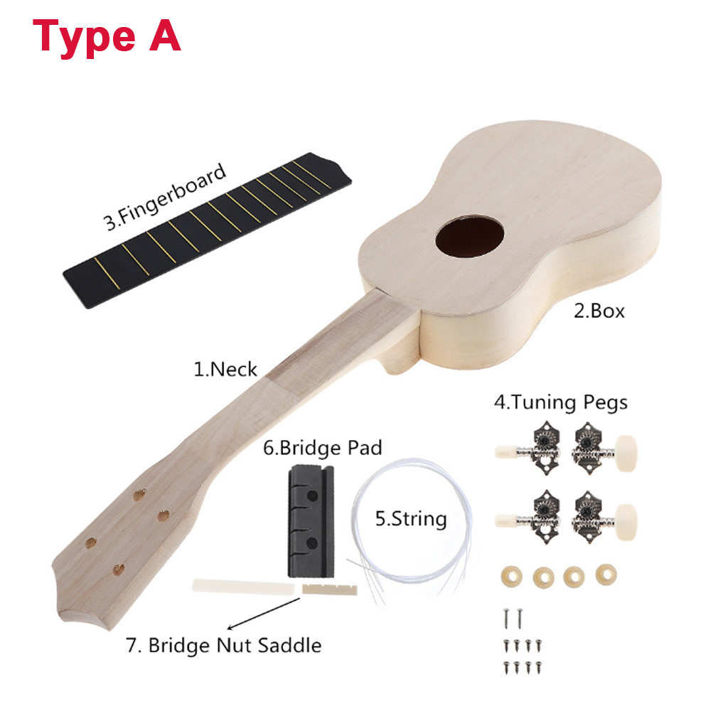 DIY Ukulele  21 Inch  Kit Deer - đánh giá và giá Ukulele Beginner Kit