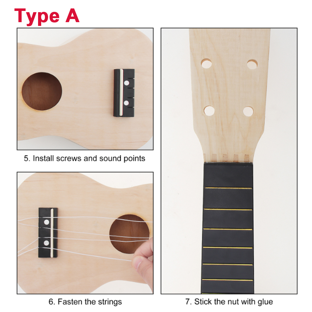 DIY Ukulele  21 Inch  Kit Deer - đánh giá và giá Ukulele Beginner Kit