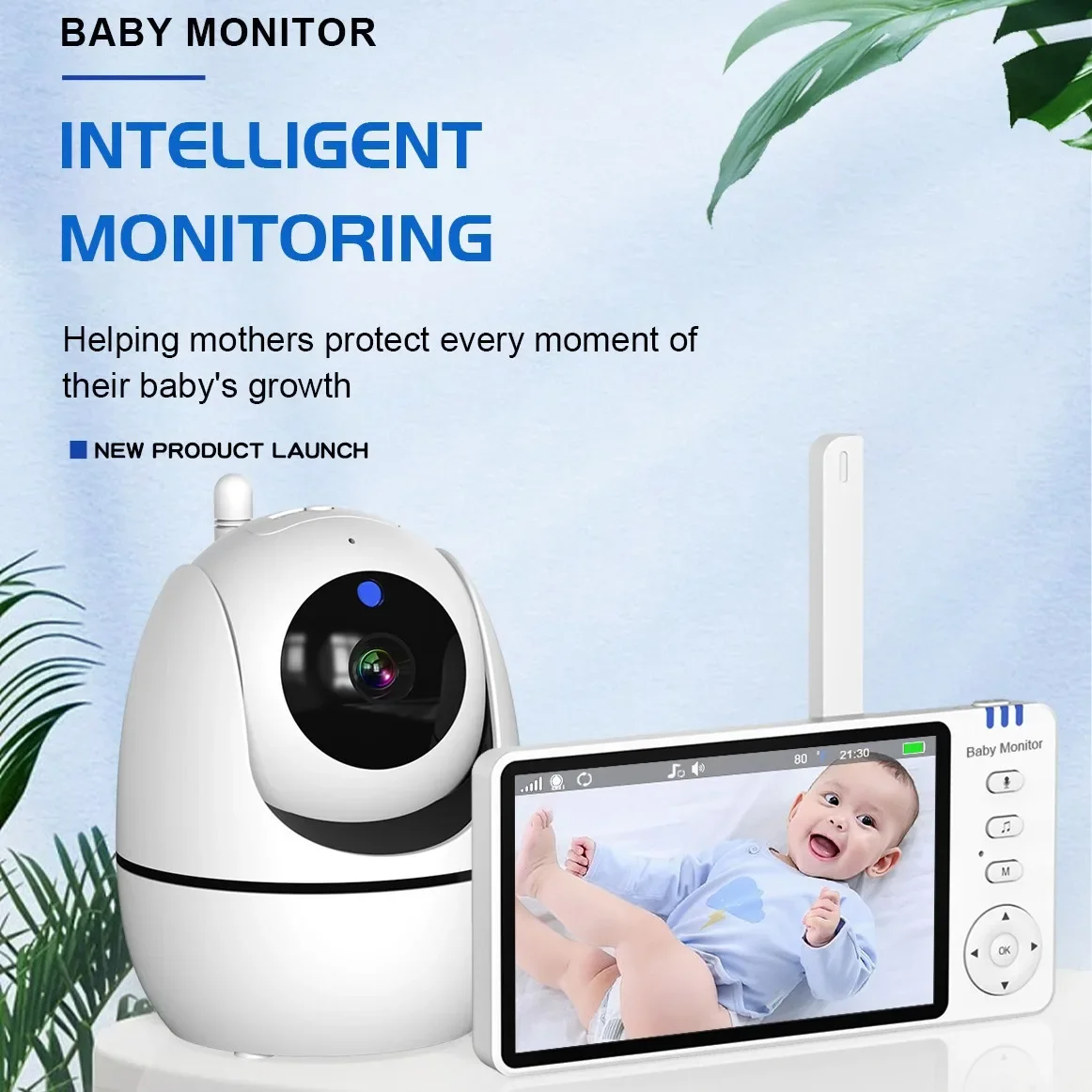5 Inch LCD Video Baby Monitor  - đánh giá và giá Zoom Audio Music
