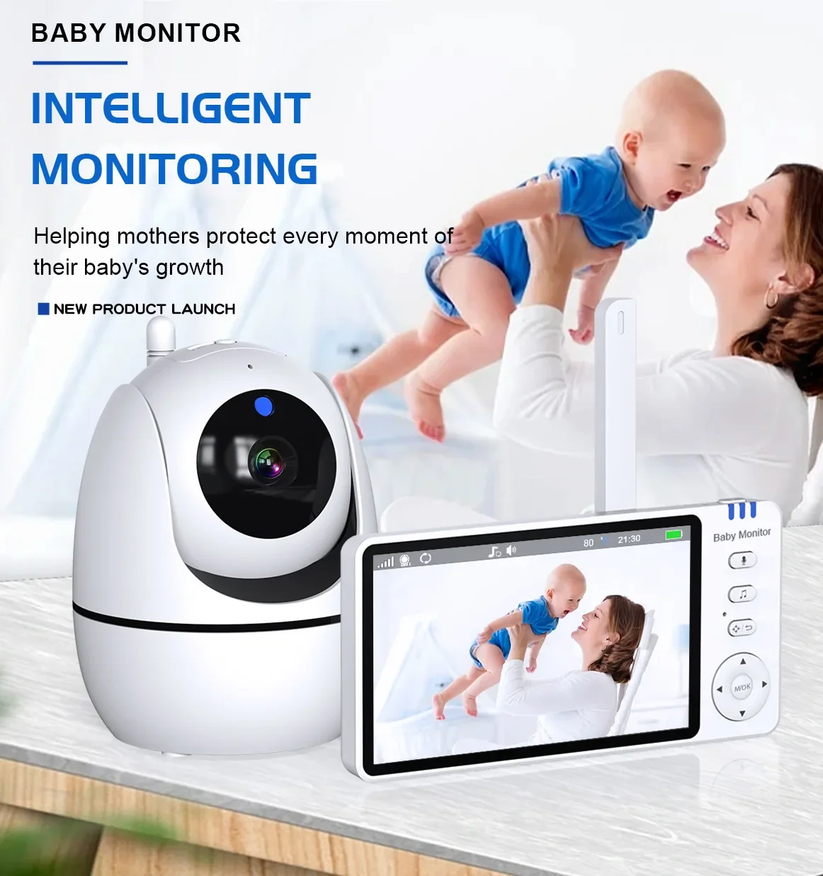 5 Inch LCD Video Baby Monitor  - đánh giá và giá Zoom Audio Music